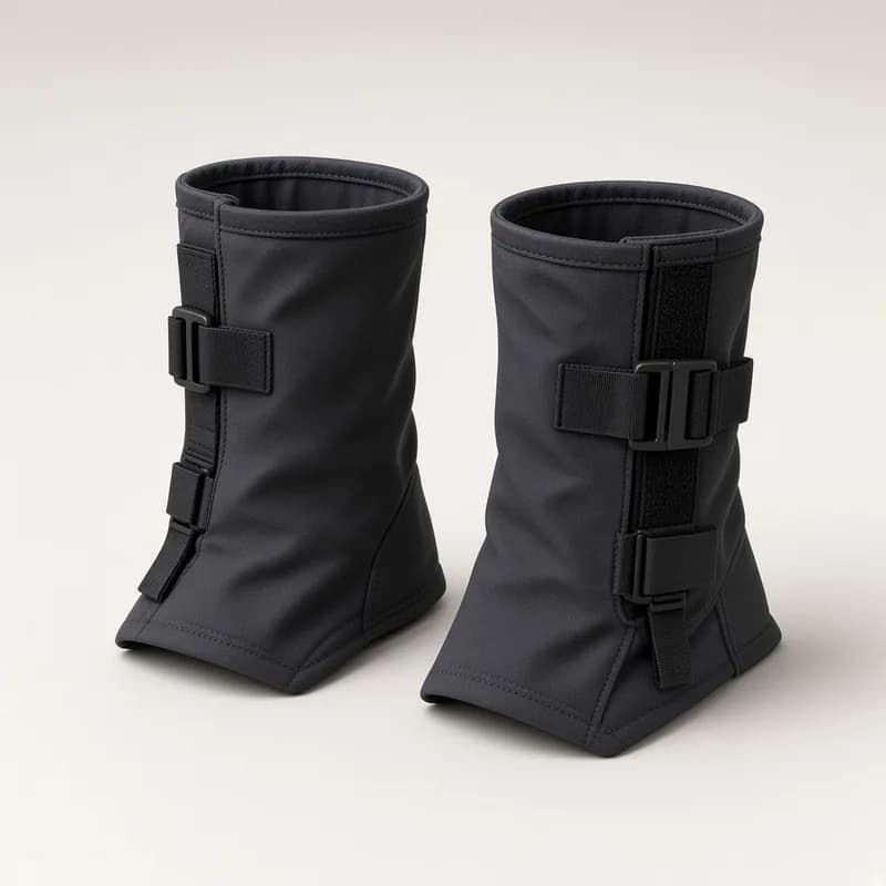 Dark ankle gaiters, illustrative product